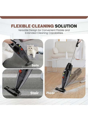 Nikai Stick & Handheld 2-in-1 Vacuum Cleaner, Washable Dust Bag, Transparent Dust Cup, 600 Watts - NVC320H1
