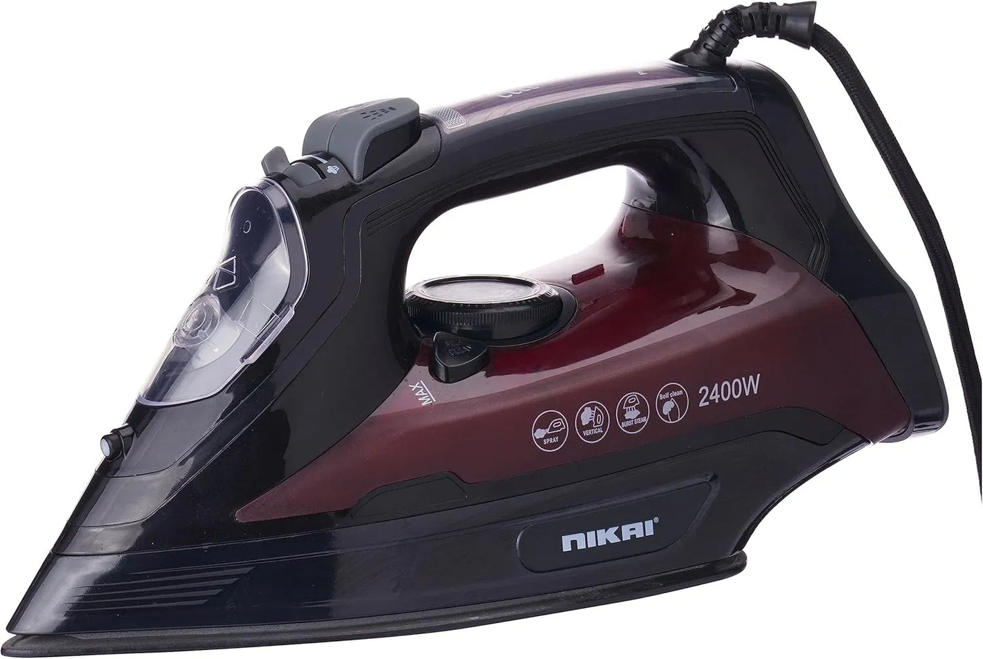 Nikai Steam Iron Steam ,2000-2400w , Dry/Spray Iron,Tank Capacity: 360ml , Self Cleaning Function ,Powerful Burst Steam