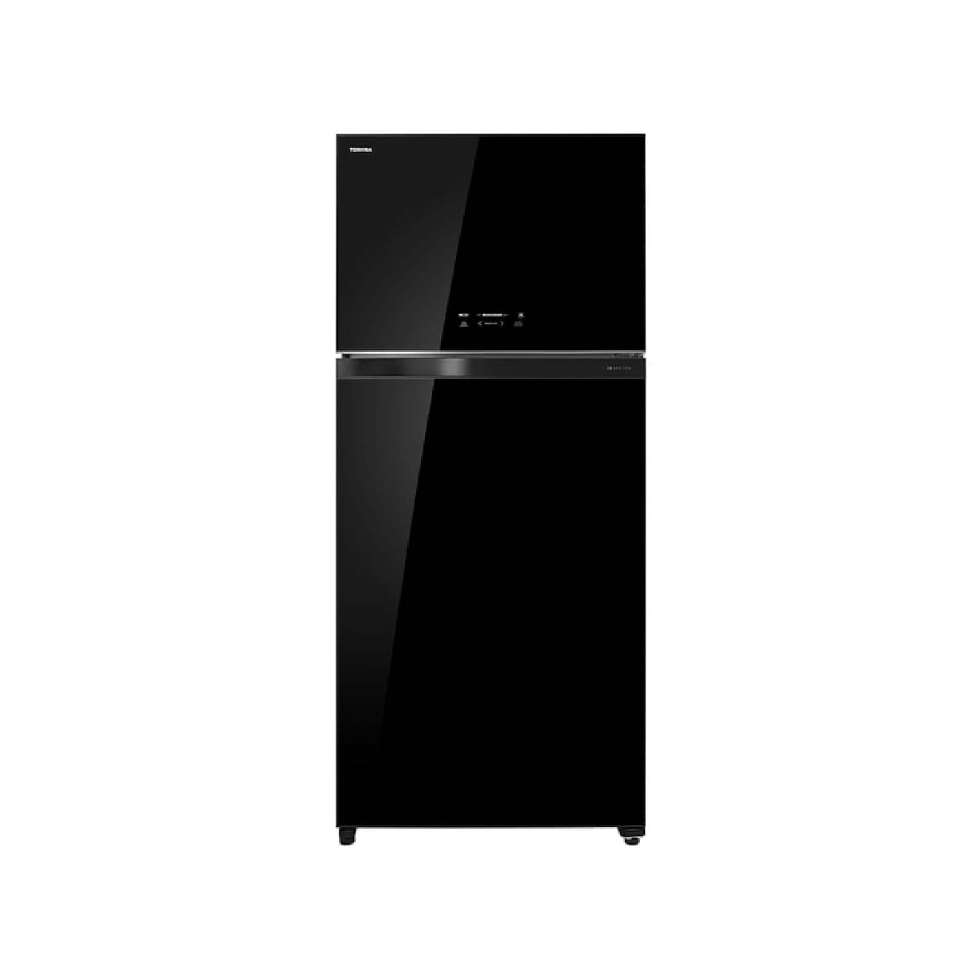 Toshiba Top Mount Refrigerator- Mirror , 835 liters , black colour