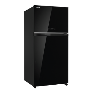 Toshiba Top Mount Refrigerator- Mirror , 835 liters , black colour