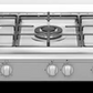 Fratelli Gas cooker full safety 90x60